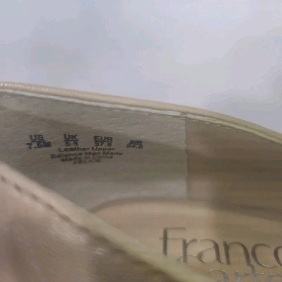 Franco Sarto Women's Wedge Pump 7.5 W Taupe Neutral Tan Beige Closed Toe Felice - Picture 12 of 12